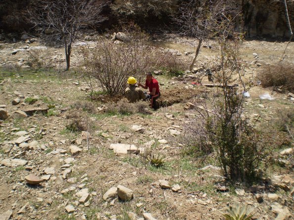 2009 03 03 - Digging Trench for Well Water Transport Line - Rocky Soil and Solid Rock - 2009_595 2009 03 03 - Digging Trench for Well Water Transport Line - Rocky Soil and Solid Rock - 2009_595